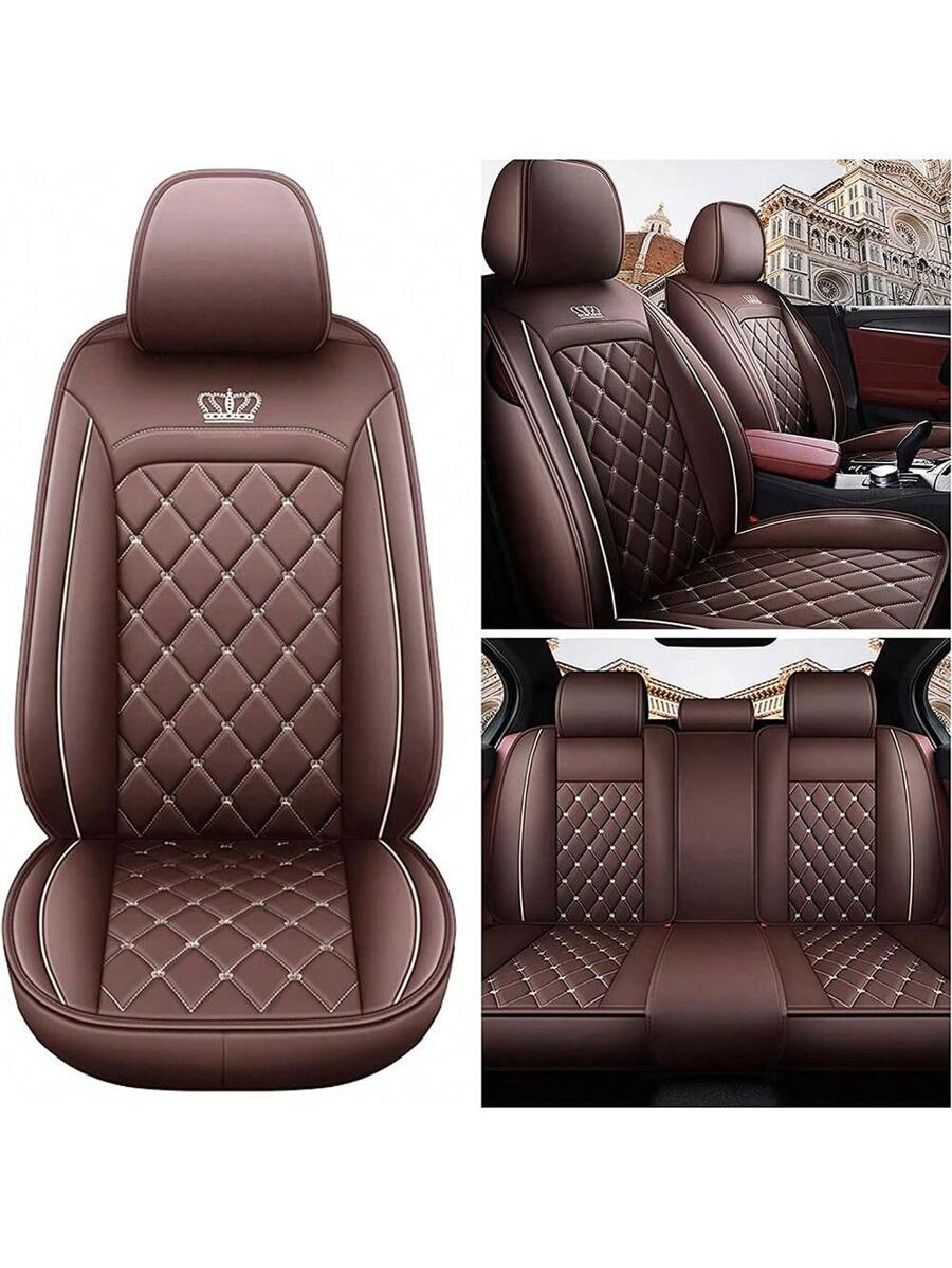 Leather Car Seat Covers Full Set Universal - Funda de Asiento de Coche de