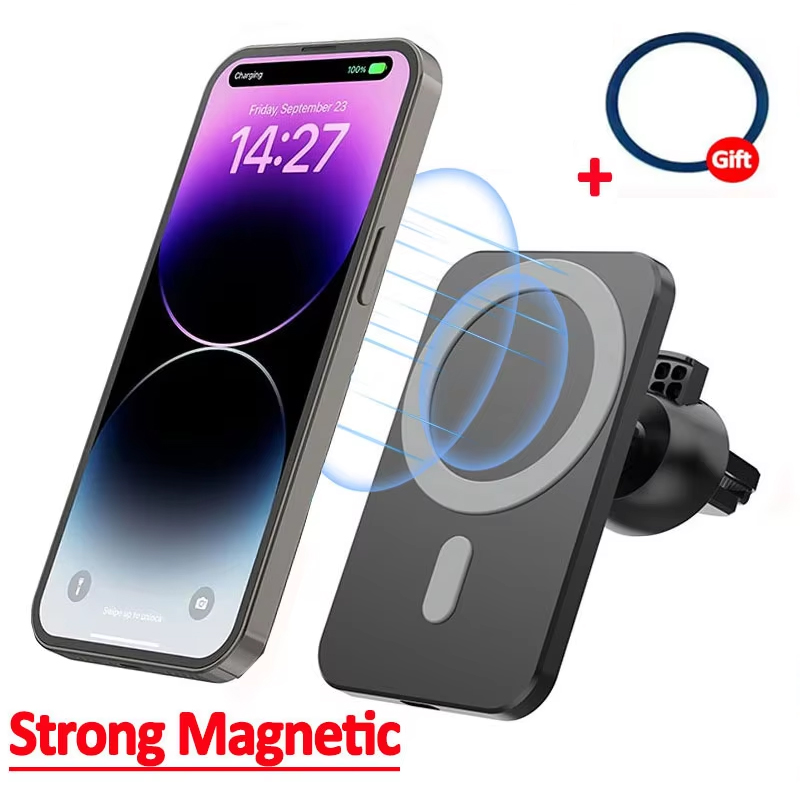 Magnetic Phone Holder For Car Vent - Cargador Magnético Inalámbrico para Coche con
