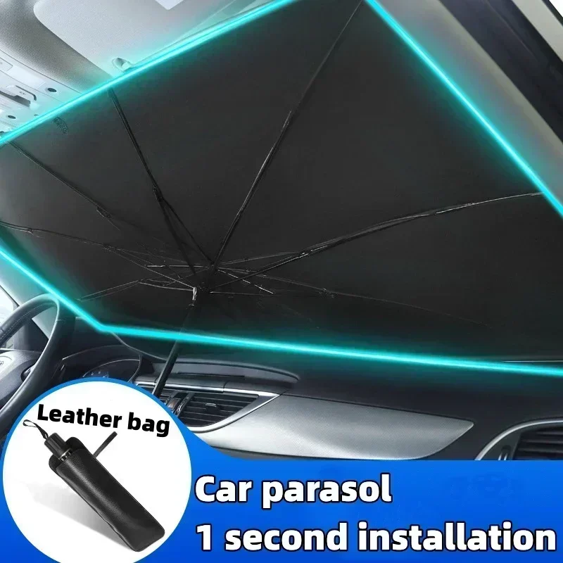 Car Sunshade Windshield Umbrella Foldable - Parasol Plegable para Parabrisas de Coche,