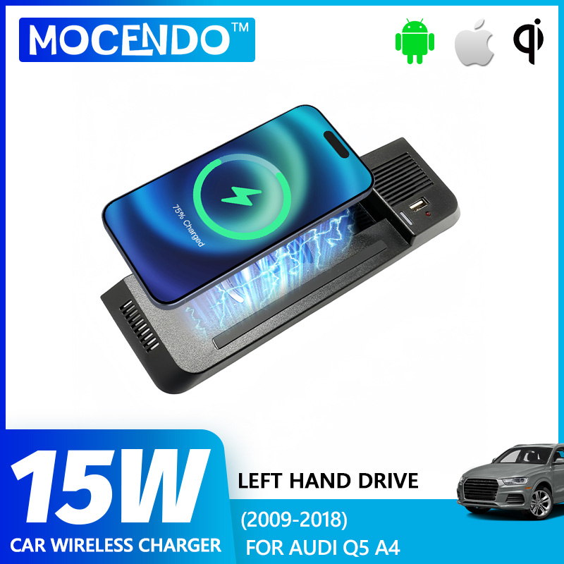 Wireless Car Charger Mount Fast Charging - Cargador Inalámbrico Rápido para Auto, para