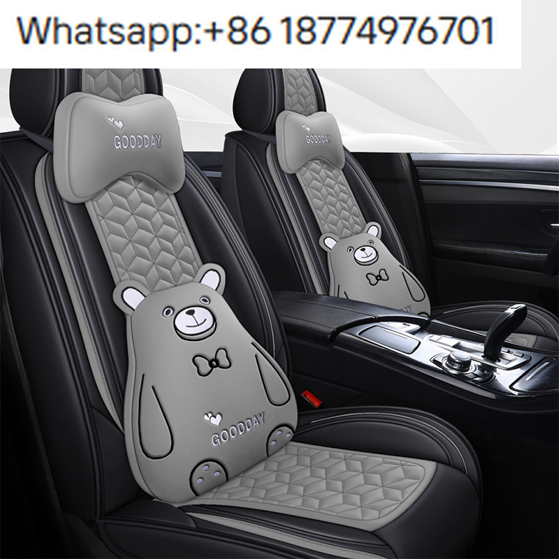 Leather Car Seat Covers Full Set Universal - Fundas de Asiento de Coche Universales