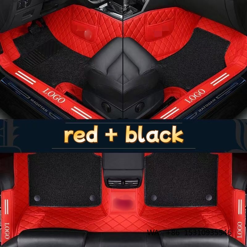 Car Floor Mats Universal Waterproof Leather - Alfombrillas de Coche de Lujo de