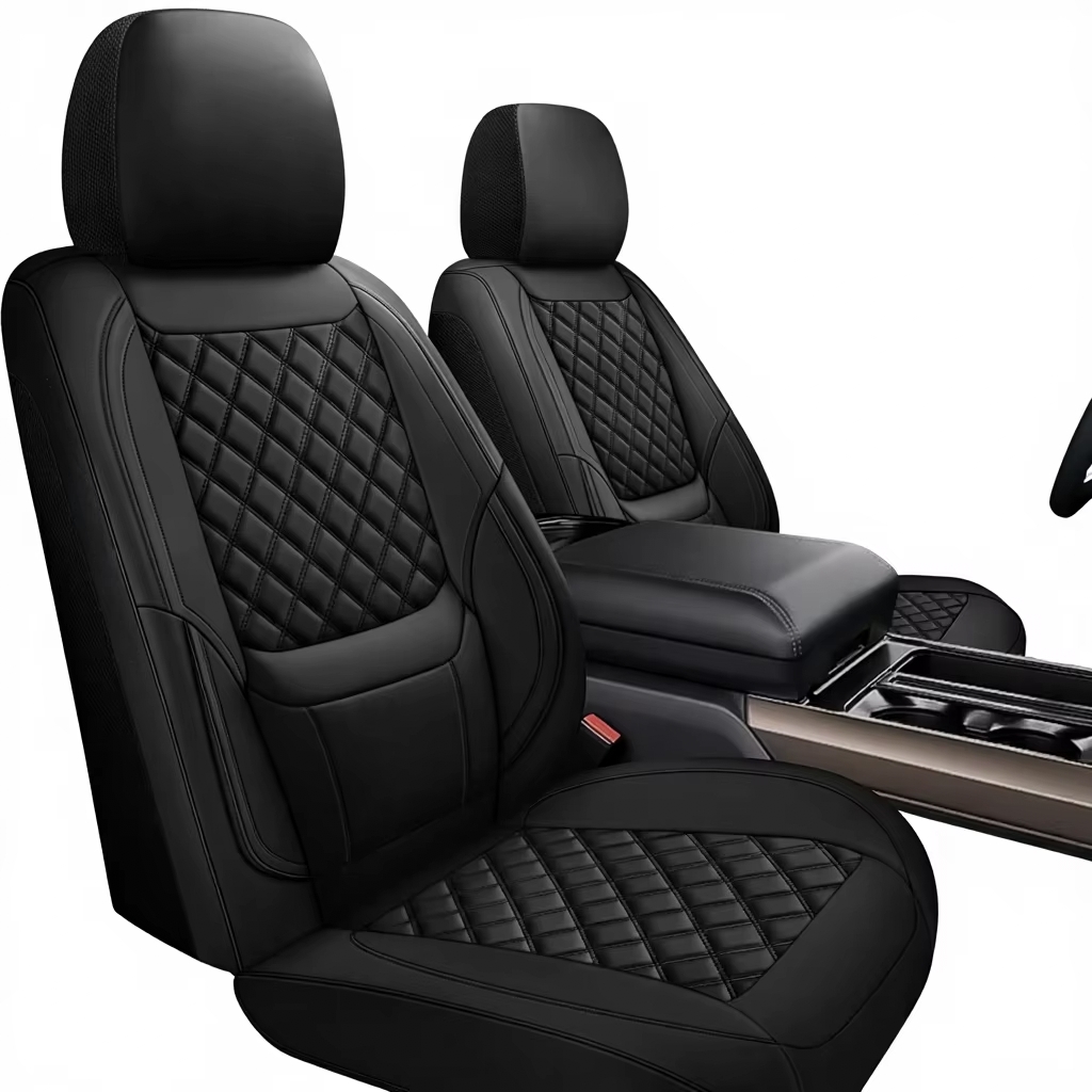 Leather Car Seat Covers Full Set Universal - Fundas de Asiento de Coche Universales