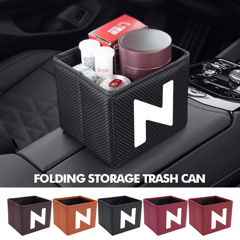 Waterproof Car Trash Can With Lid - Bote de basura plegable para coche,