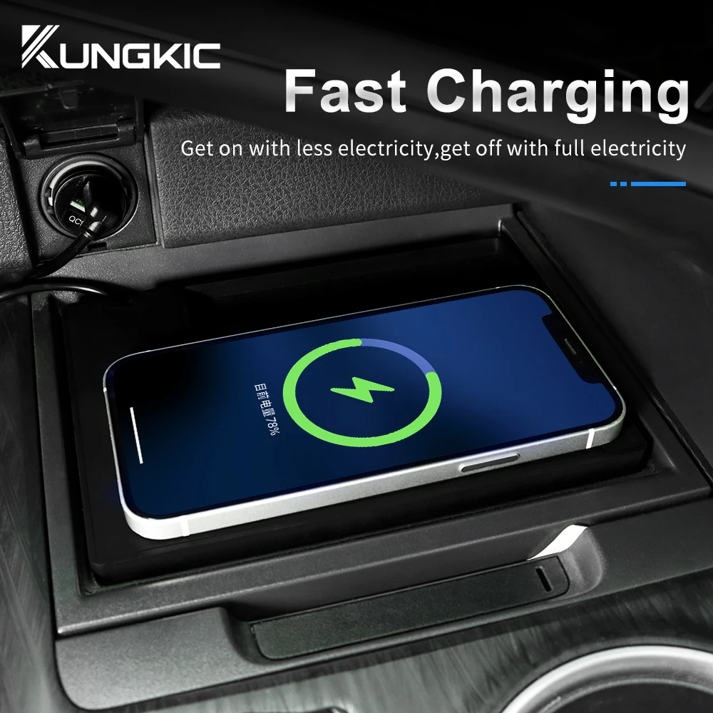 Wireless Car Charger Mount Fast Charging - Cargador Inalámbrico para Automóvil Toyota Camry