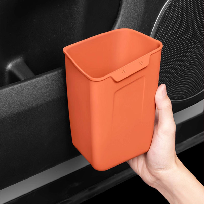 Waterproof Car Trash Can With Lid - Cubo de Basura Universal para Puerta