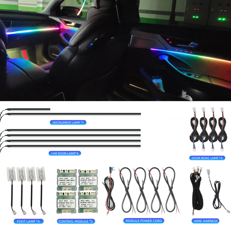 Led Ambient Interior Car Lights App Control - Luces LED Ambientales para el Interior