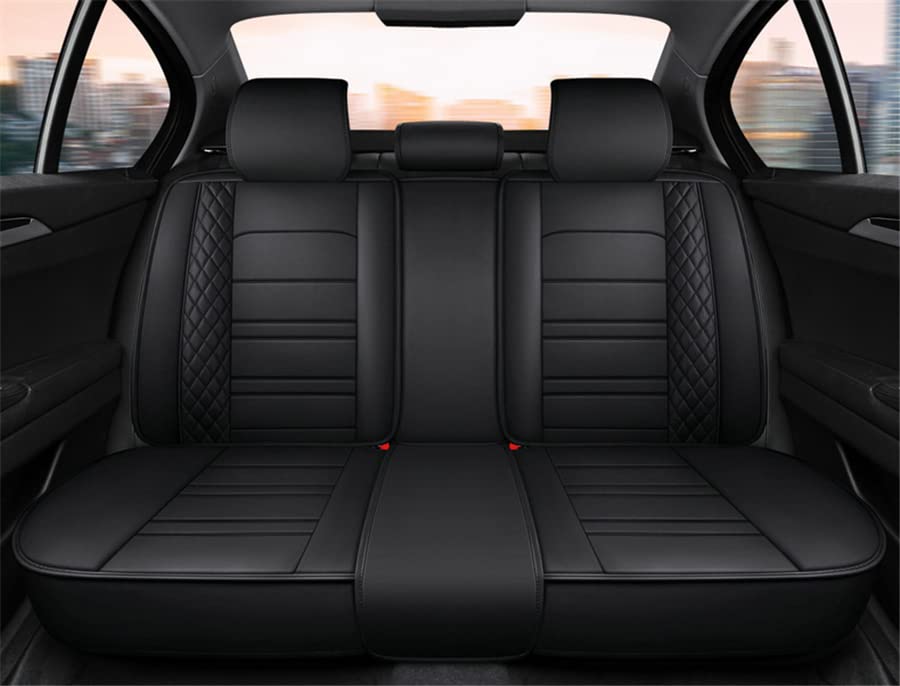 Leather Car Seat Covers Full Set Universal - Funda para cojín de asiento de