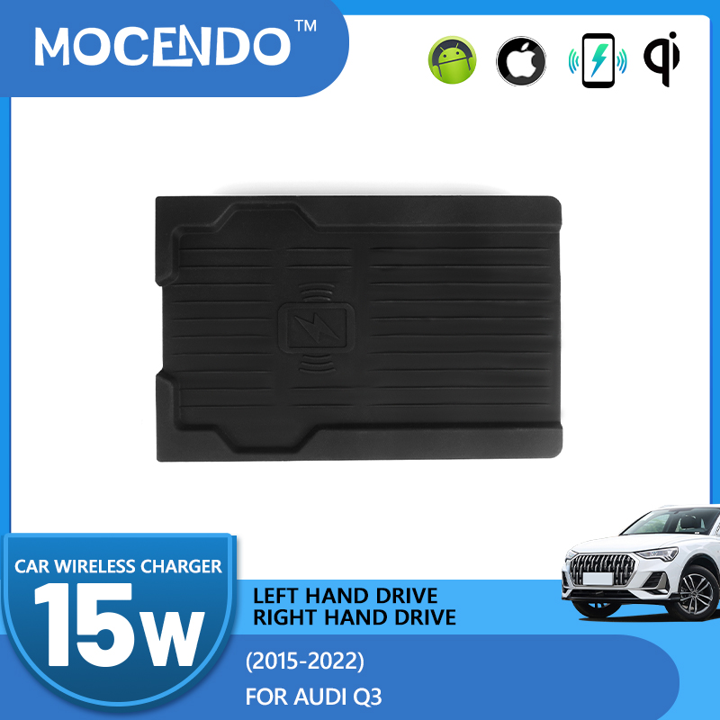 Wireless Car Charger Mount Fast Charging - Cargador Inalámbrico para Auto de 15W,