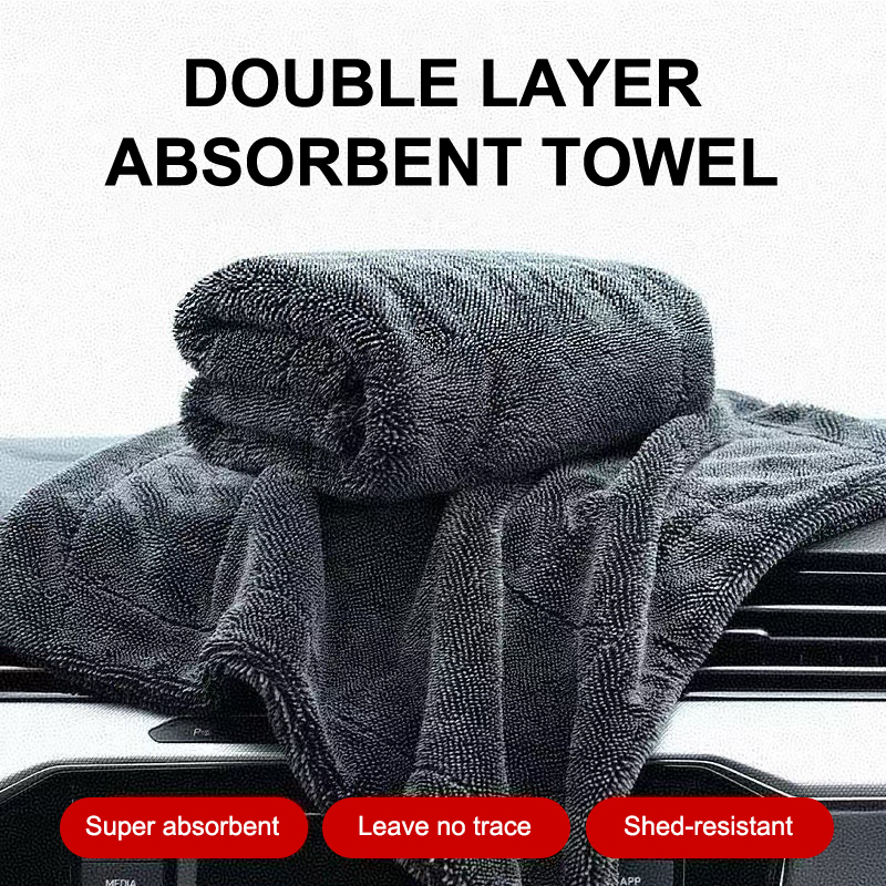 Microfiber Car Drying Towel Super Absorbent - [CA2] Toalla de microfibra de doble