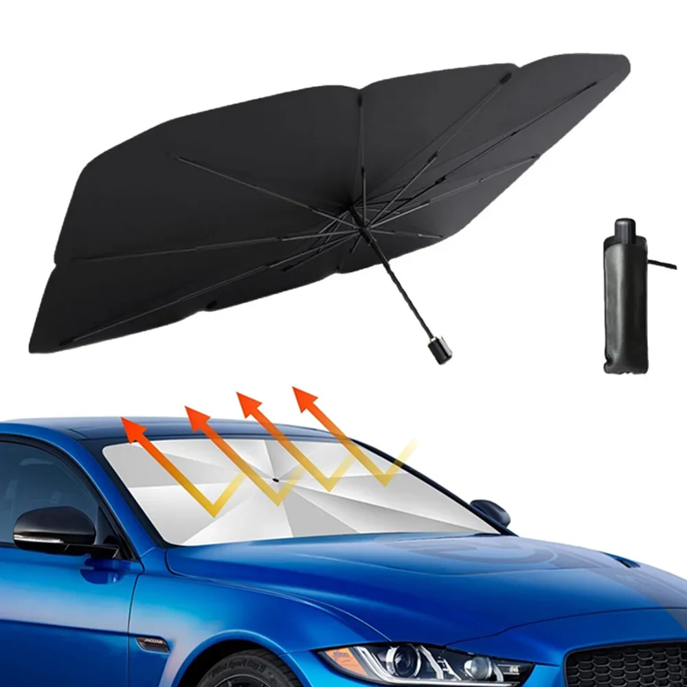 Car Sunshade Windshield Umbrella Foldable - Sombrilla Portátil para Parabrisas de Coche,