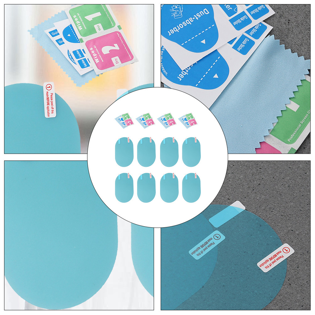 Anti Glare Car Rearview Mirror Film - 4 pares de láminas protectoras para