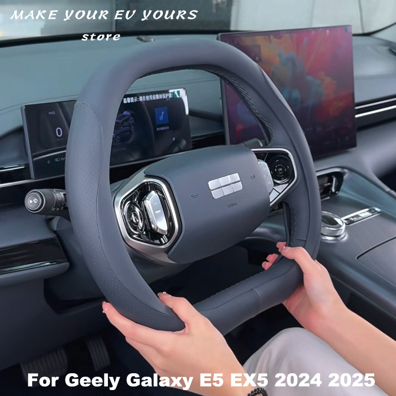 Car Steering Wheel Cover Anti Slip Breathable - Funda de Cuero para Volante de