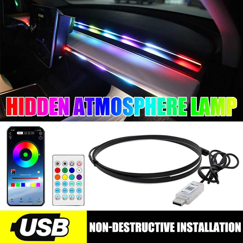 Led Ambient Interior Car Lights App Control - Luz ambiental LED para coche, tiras