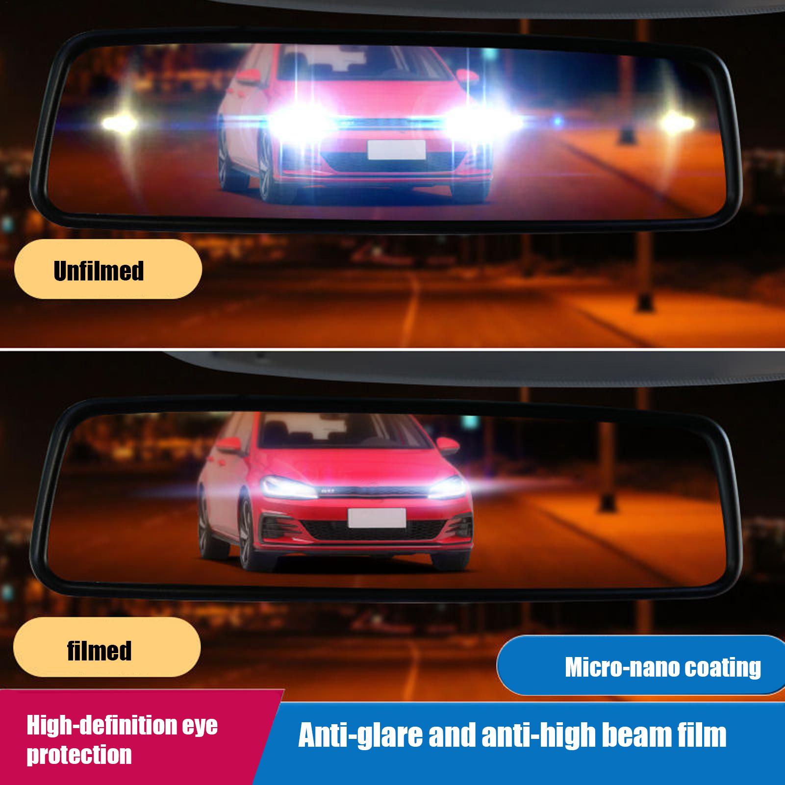 Anti Glare Car Rearview Mirror Film - Película adhesiva antideslumbrante para espejo retrovisor