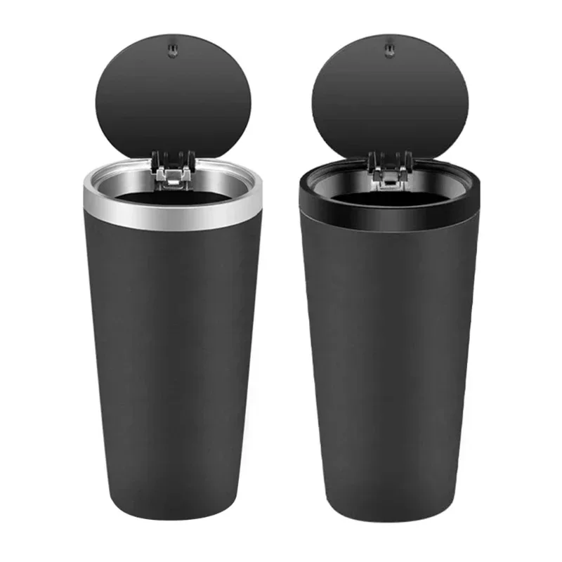 Para portavasos, almacenamient - Waterproof Car Trash Can With Lid reseña y precio