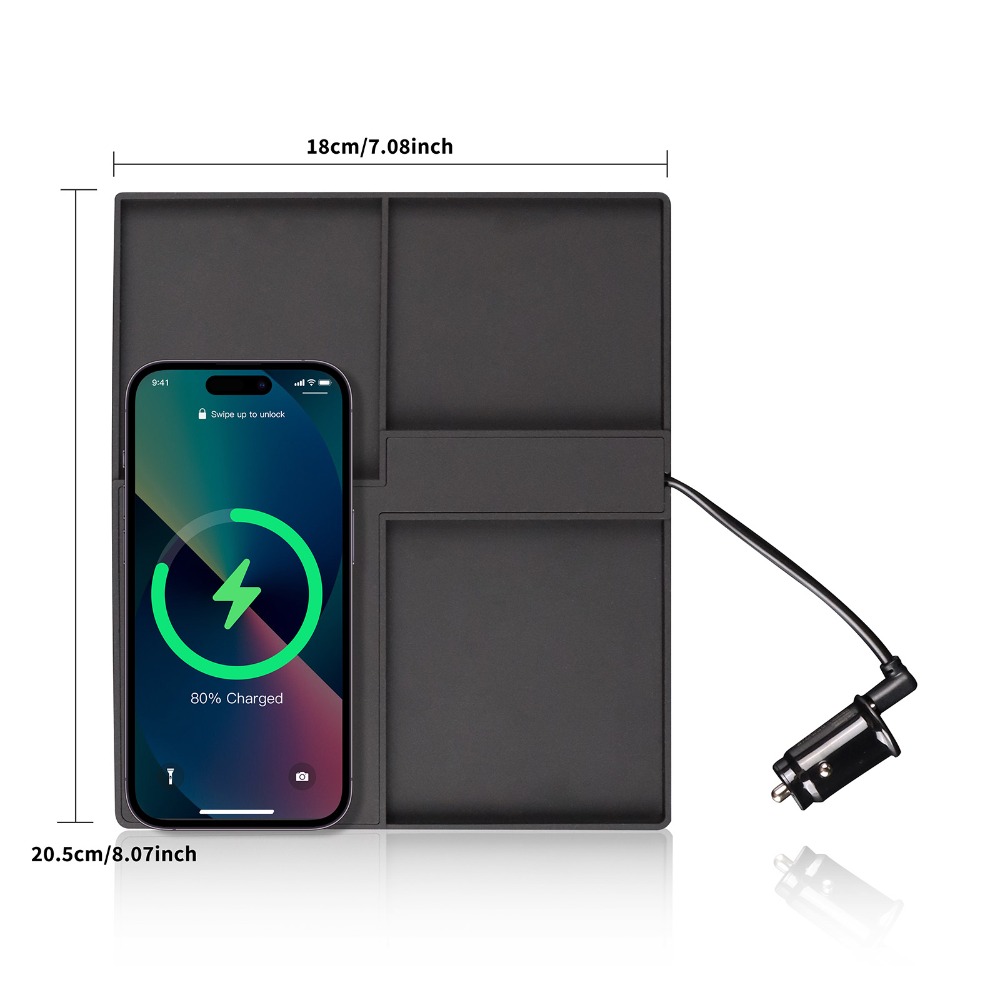 Almohadilla de carga inalámbri - Wireless Car Charger Mount Fast Charging reseña y precio