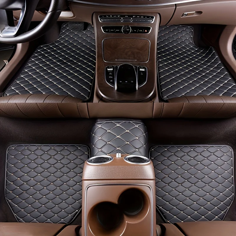 Juego de 5 Alfombrillas Univer - Car Floor Mats Universal Waterproof Leather reseña y precio