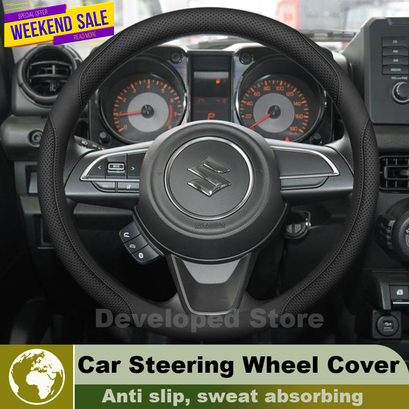 Funda de Cuero para Volante de - Car Steering Wheel Cover Anti Slip Breathable reseña y precio