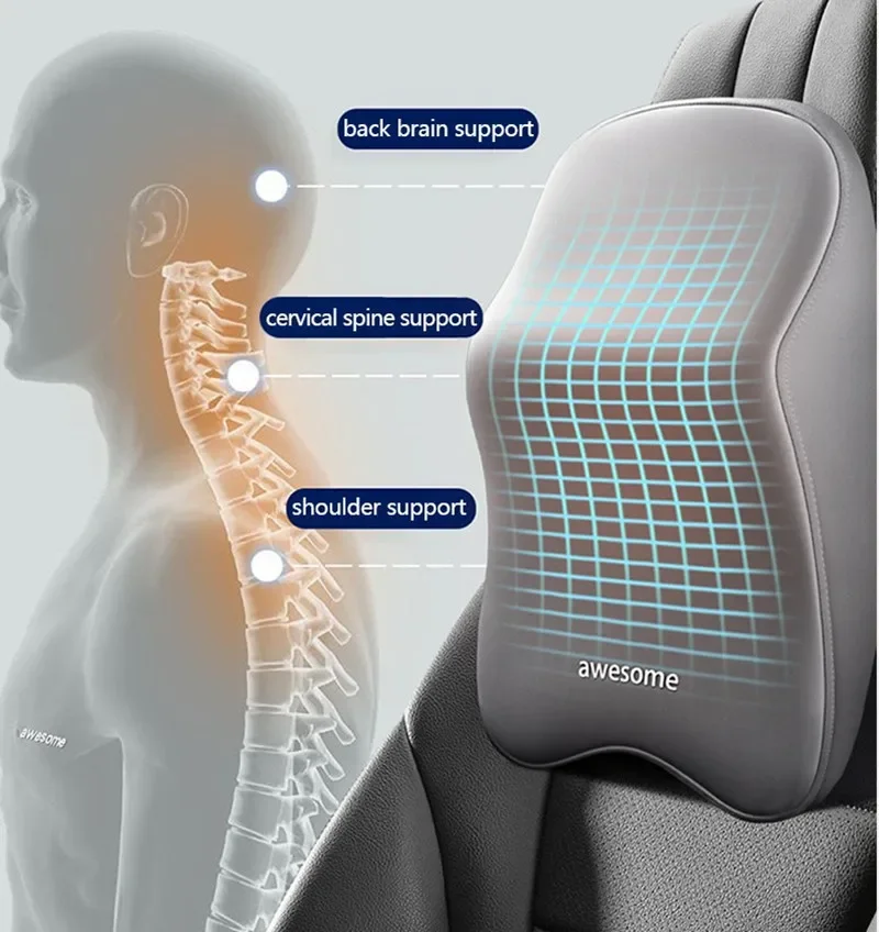 Nuevo soporte Lumbar para la e - Memory Foam Car Neck Pillow Lumbar Support reseña y precio