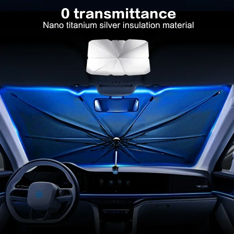 Parasol para Coche, Sombrilla  - Car Sunshade Windshield Umbrella Foldable reseña y precio