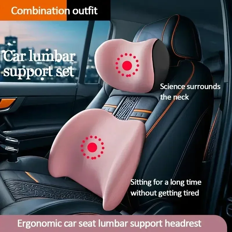 Almohada Universal para Reposa - Memory Foam Car Neck Pillow Lumbar Support reseña y precio