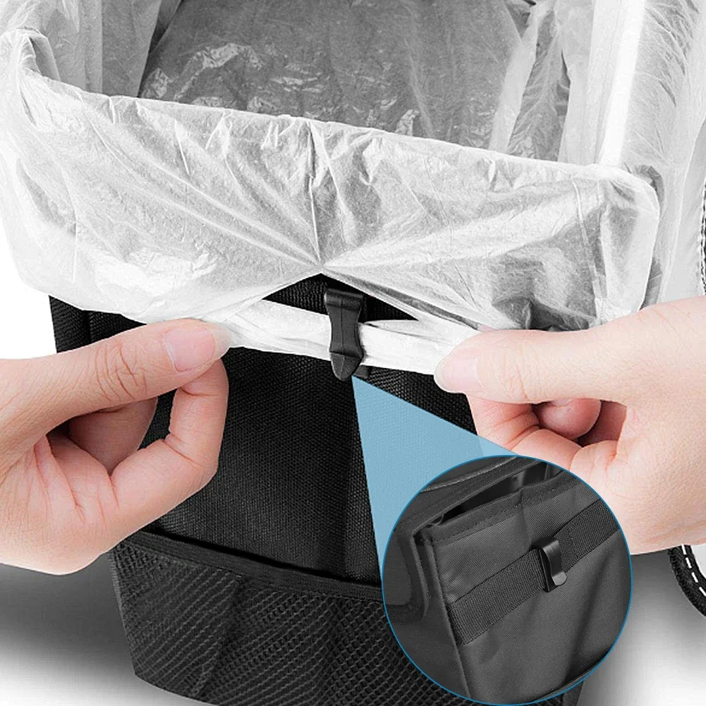 Bote de basura portátil imperm - Waterproof Car Trash Can With Lid reseña y precio