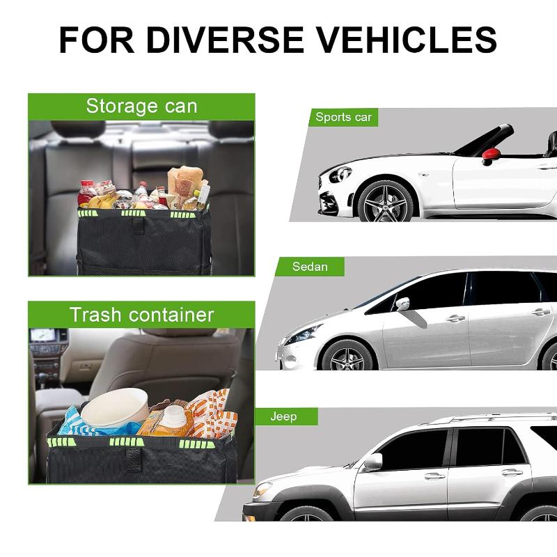Cubo de basura plegable para c - Waterproof Car Trash Can With Lid reseña y precio