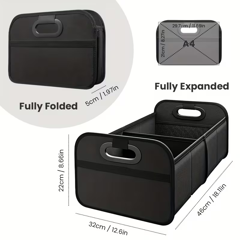 Caja de almacenamiento plegabl - Car Trunk Organizer Foldable Storage Box reseña y precio