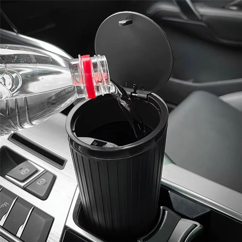 Cubo de basura para coche tipo - Waterproof Car Trash Can With Lid reseña y precio