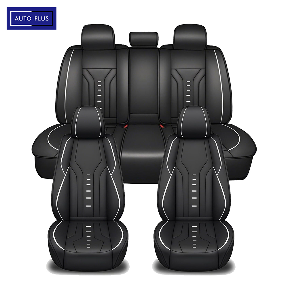 Fundas de asiento de coche de  - Leather Car Seat Covers Full Set Universal reseña y precio
