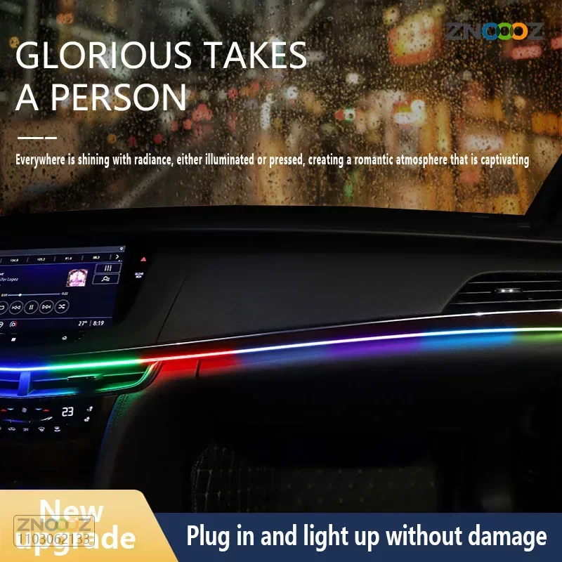 ZNOOOZ-luces LED de ambiente p - Led Ambient Interior Car Lights App Control reseña y precio