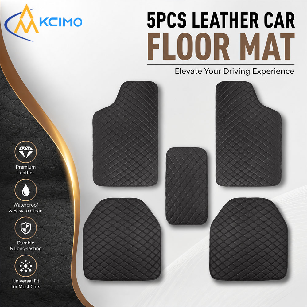 Juego de 5 Alfombrillas Univer - Car Floor Mats Universal Waterproof Leather reseña y precio