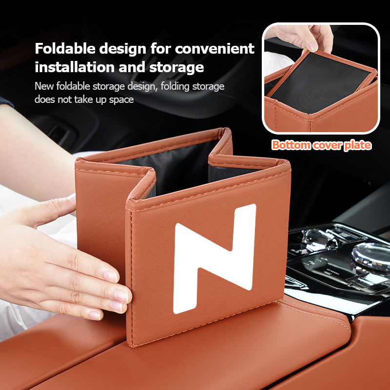 Bote de basura plegable para c - Waterproof Car Trash Can With Lid reseña y precio