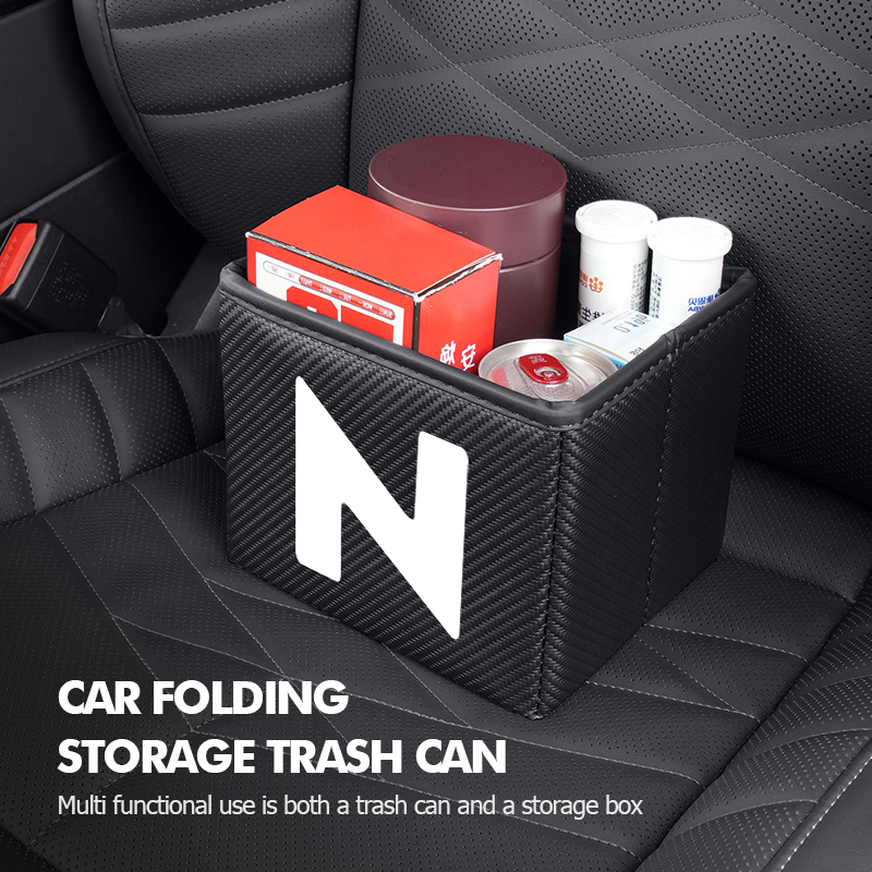 Bote de basura plegable para c - Waterproof Car Trash Can With Lid reseña y precio