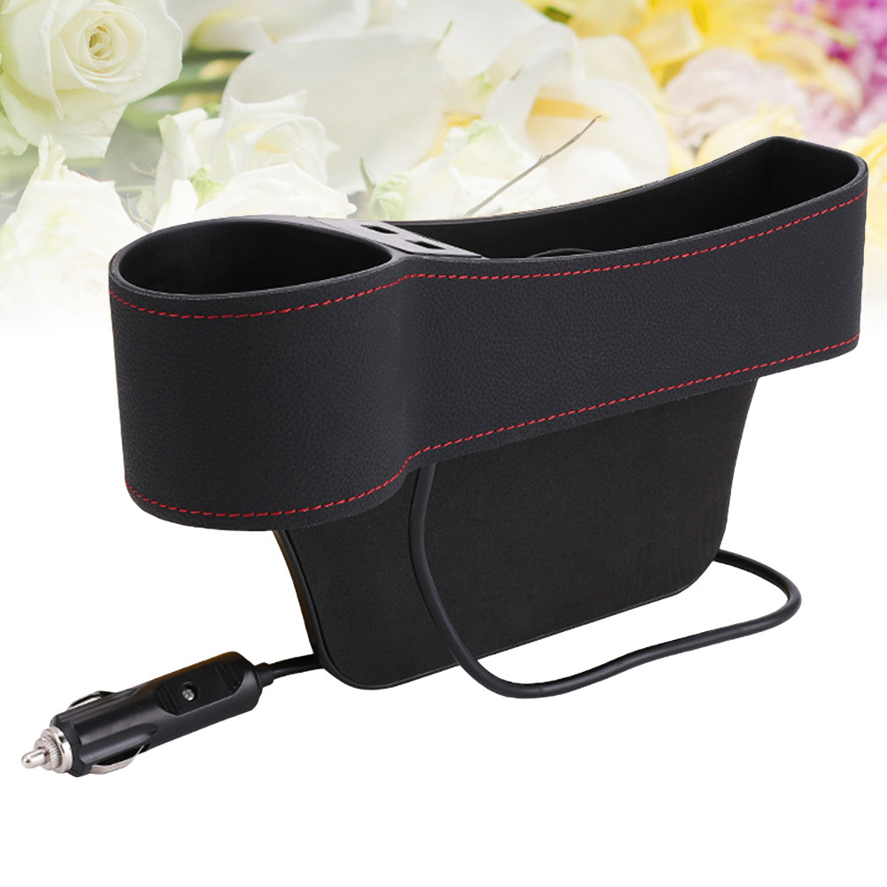 Caja de almacenamiento para el - Seat Gap Filler Organizer With Usb Charger reseña y precio