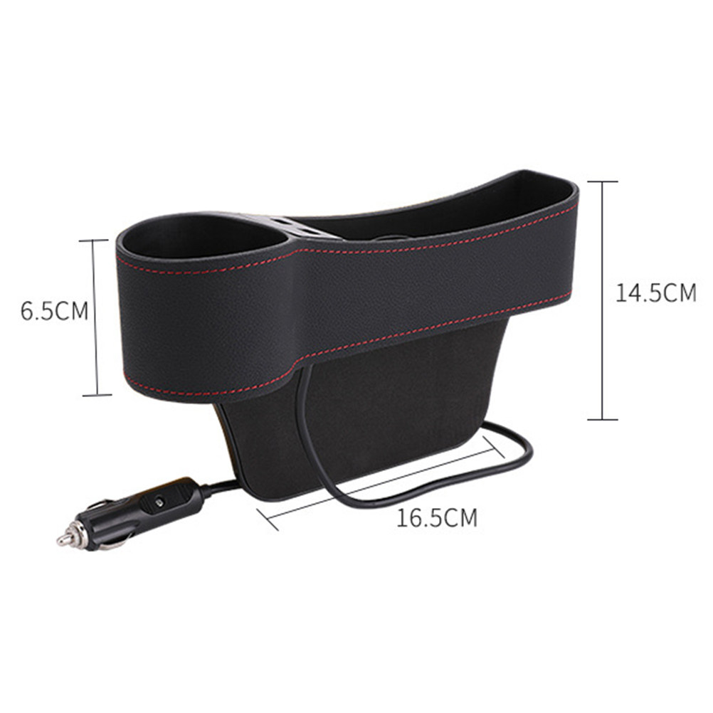 Caja de almacenamiento para el - Seat Gap Filler Organizer With Usb Charger reseña y precio