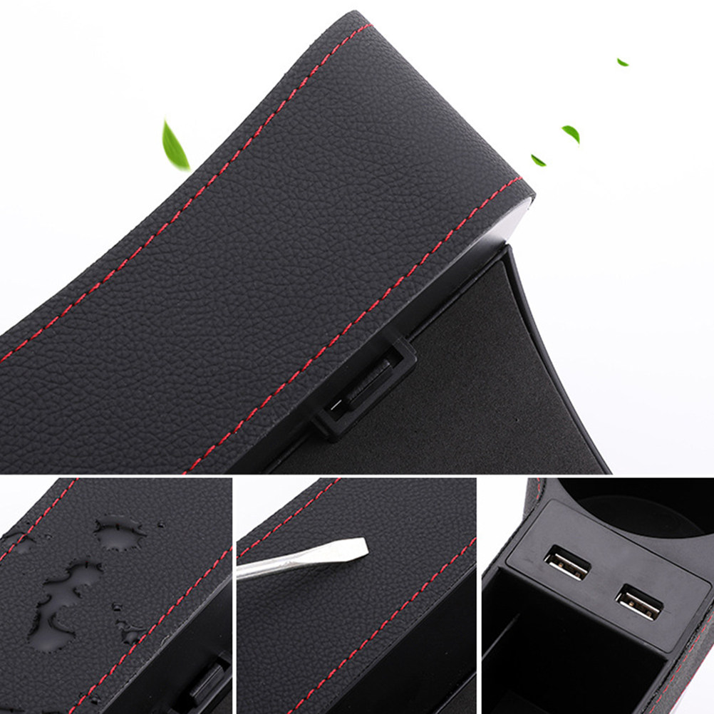 Caja de almacenamiento para el - Seat Gap Filler Organizer With Usb Charger reseña y precio