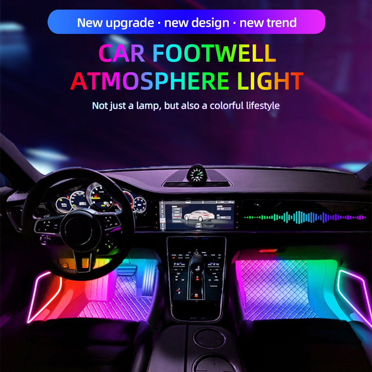 Lámpara Decorativa de Ambiente - Led Ambient Interior Car Lights App Control reseña y precio