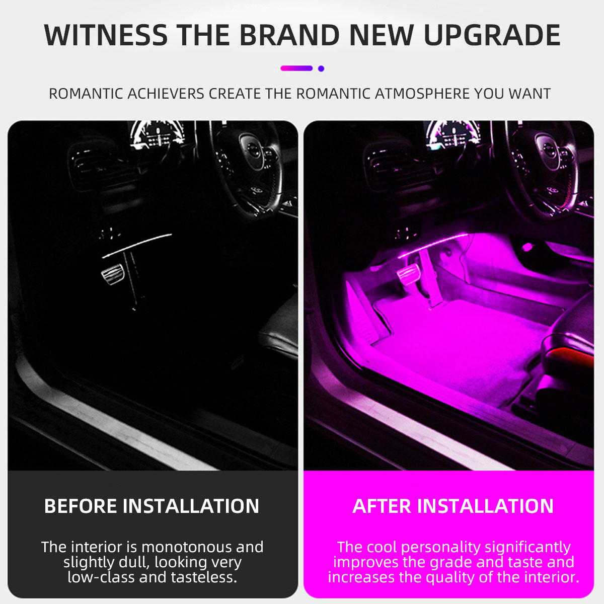 Lámpara Decorativa de Ambiente - Led Ambient Interior Car Lights App Control reseña y precio