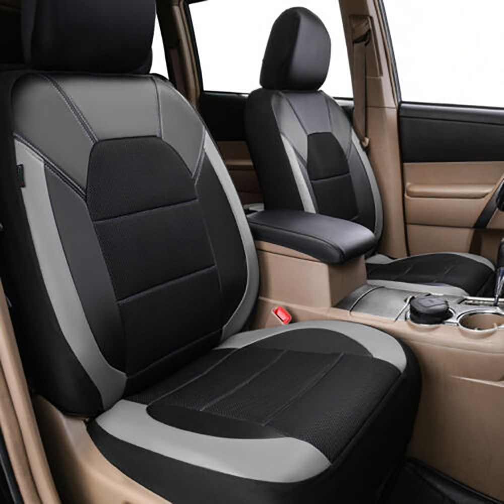 9 unids/set funda de asiento d - Leather Car Seat Covers Full Set Universal reseña y precio