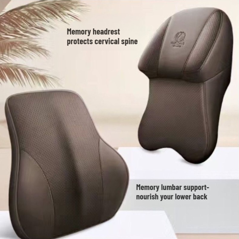 Nuevo Juego de Accesorios Univ - Memory Foam Car Neck Pillow Lumbar Support reseña y precio