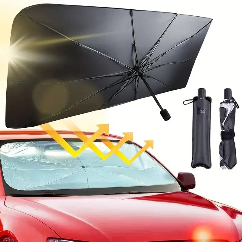 Parasol para parabrisas de coc - Car Sunshade Windshield Umbrella Foldable reseña y precio