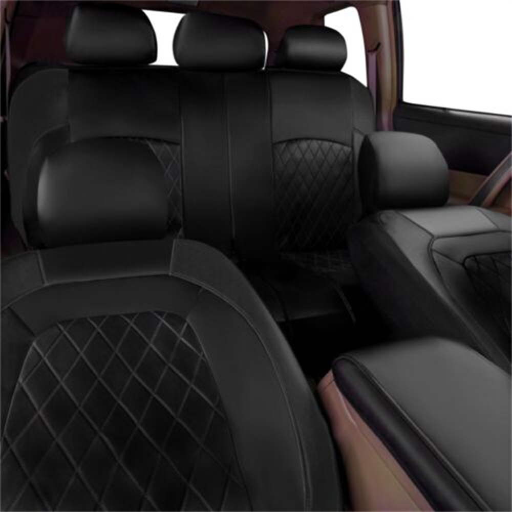 Juego de fundas universales pa - Leather Car Seat Covers Full Set Universal reseña y precio