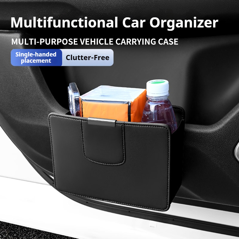 Cubo de basura para coche, bol - Waterproof Car Trash Can With Lid reseña y precio