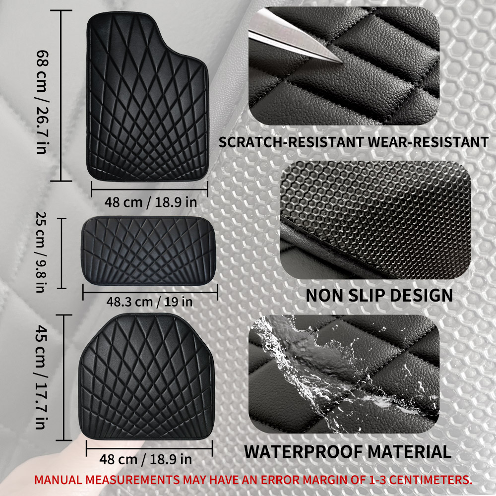 Juego de 5 Alfombrillas Univer - Car Floor Mats Universal Waterproof Leather reseña y precio