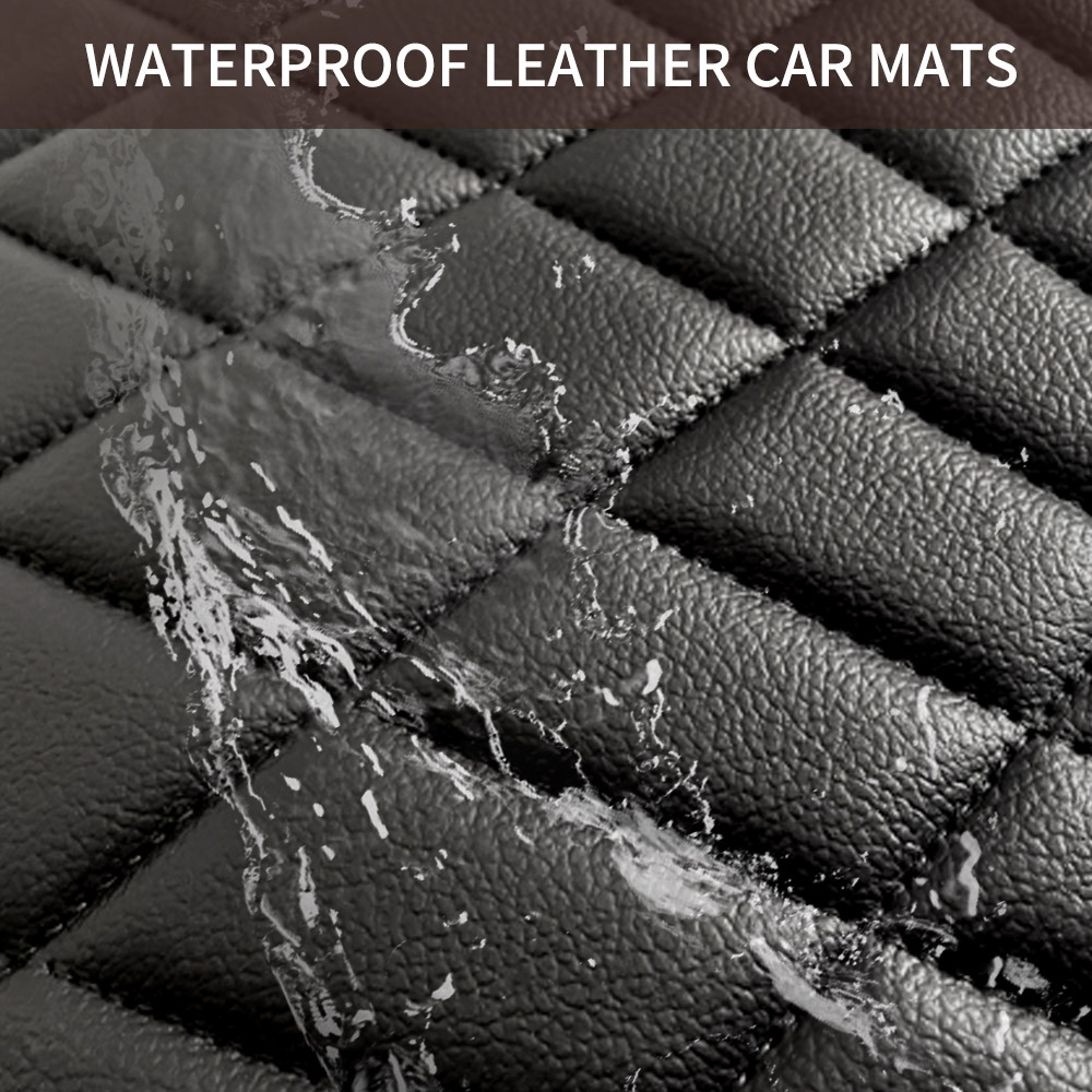 Juego de 5 Alfombrillas Univer - Car Floor Mats Universal Waterproof Leather reseña y precio