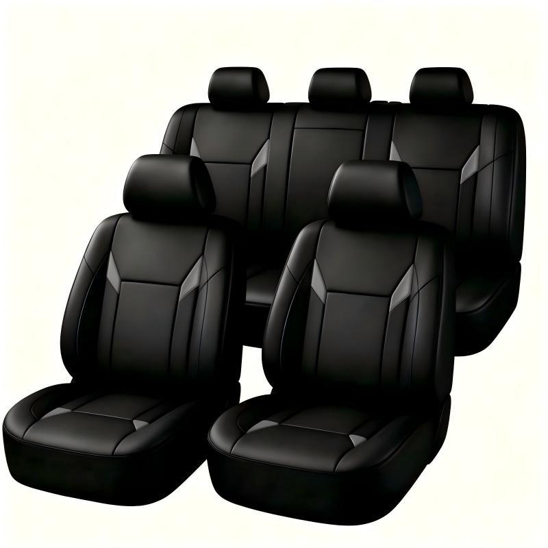 Fundas de Asiento de Coche de  - Leather Car Seat Covers Full Set Universal reseña y precio