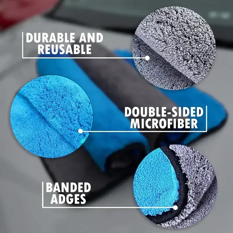 Toalla de limpieza de microfib - Microfiber Car Drying Towel Super Absorbent reseña y precio