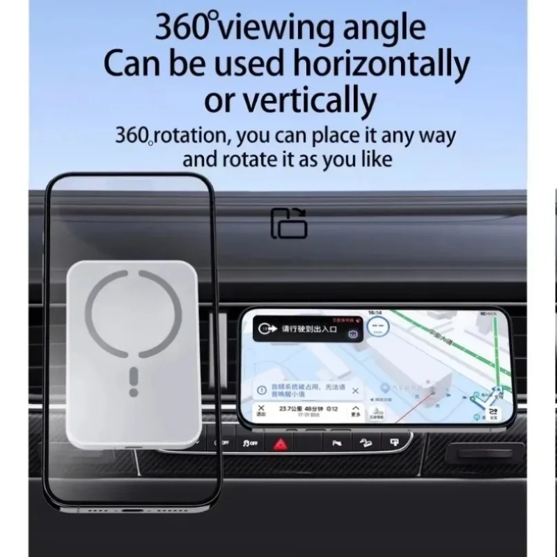 Cargador inalámbrico magnético - Wireless Car Charger Mount Fast Charging reseña y precio
